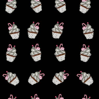 Kusursuz Duvar Kağıdı Kumaş Kağıt Kap Kek Suluboya