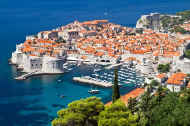 The Old Town of Dubrovnik, Croatia clipart