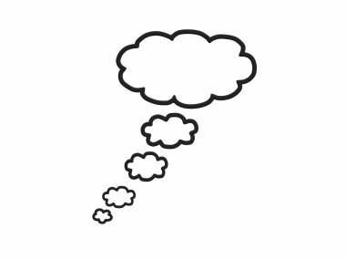 siyah çizgi roman balon