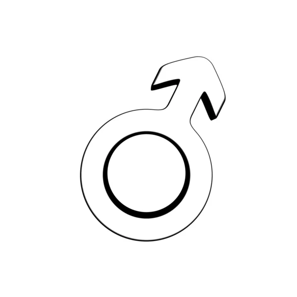 Male gender symbol — Stock Photo, Image