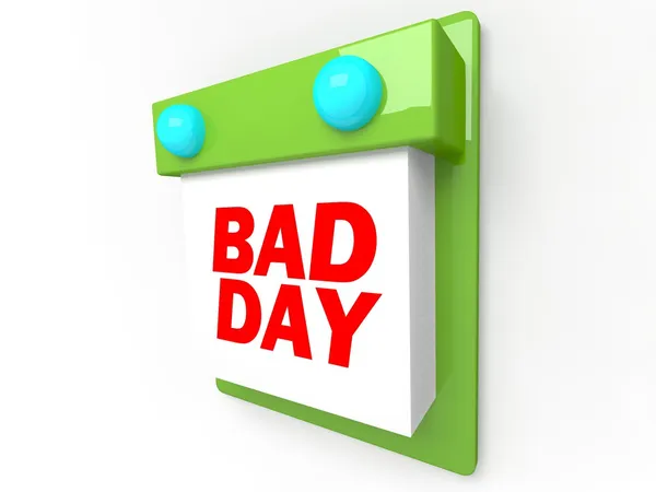 Bad Day - Disappointment and Dread Wall Calendar — Stock Photo, Image