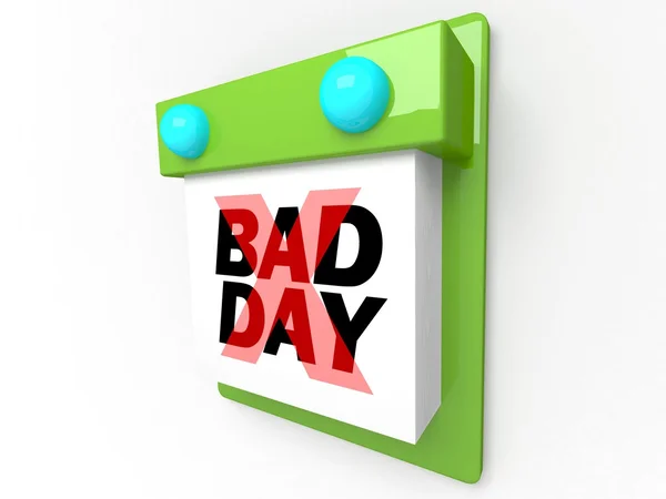 Bad Day - Disappointment and Dread Wall Calendar — Stock Photo, Image