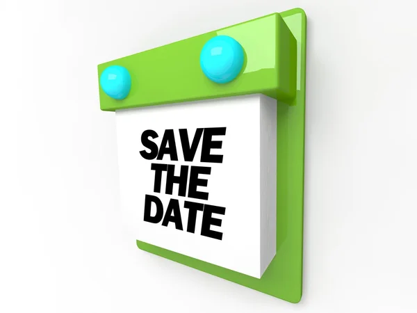Save the Date - Wall Calendar — Stock Photo, Image
