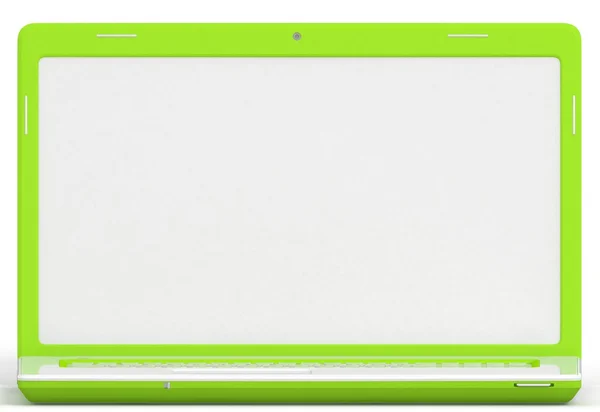 Портативный компьютер изолирован на белом — стоковое фото