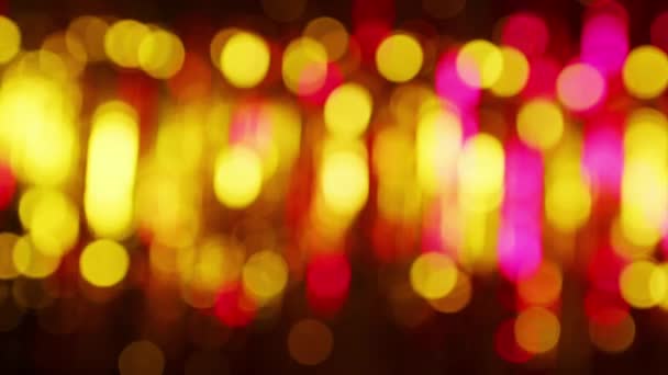 Abstracte Bokeh Achtergrond Veelkleurige Kerstverlichting Banner Achtergrond Ruimte Voor Tekst — Stockvideo