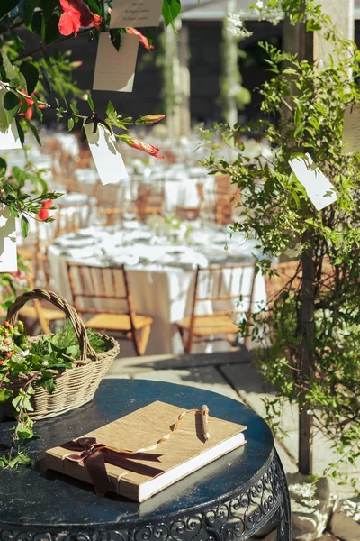 Gästebuch zur Hochzeit — Stockfoto