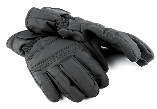 Ski zwarte handschoenen — Stockfoto