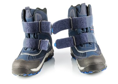 Blue winter boots