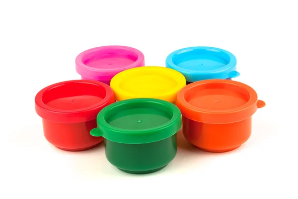 Pintar latas de colores brillantes — Foto de Stock