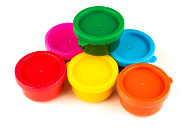 Pintar latas de colores brillantes — Foto de Stock