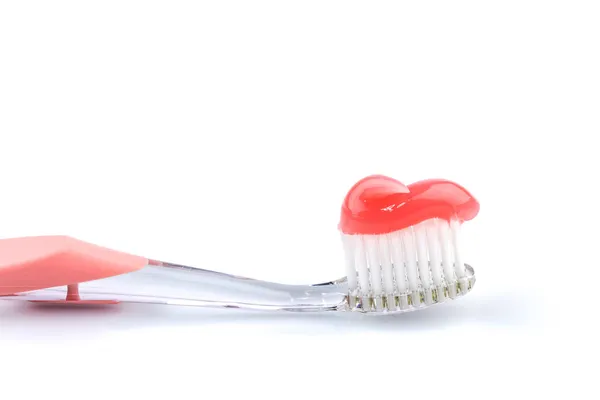 Brosse à dents avec dentifrice — Photo