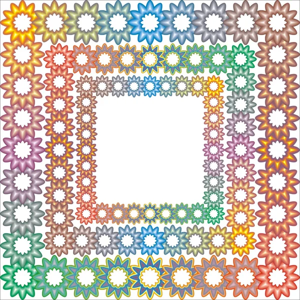 Kleurrijke frame — Stockvector