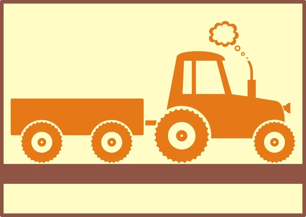 Tractor — Vector de stock