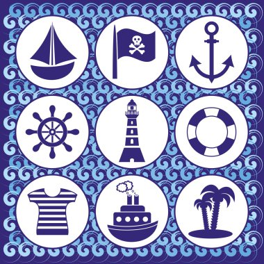Pirates icons clipart