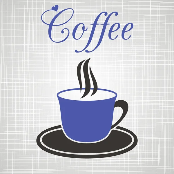 Синяя чашка кофе — стоковый вектор