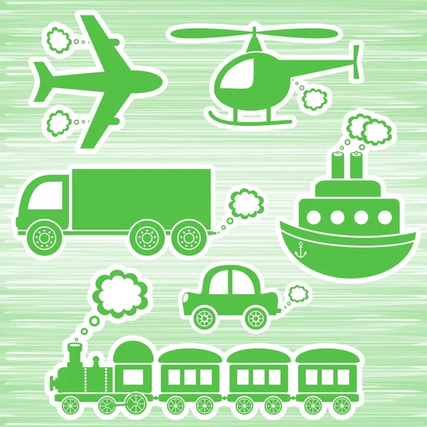 Iconos de transporte — Vector de stock