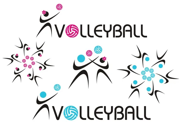Волейбол значок — стоковий вектор