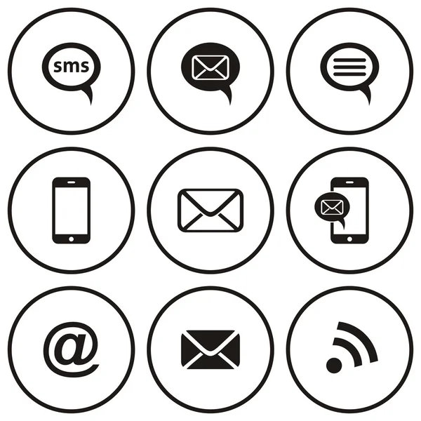 Communicatie-iconen — Stockvector