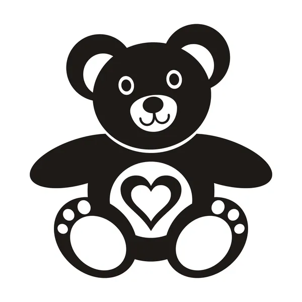 Teddy bear — Stockvector