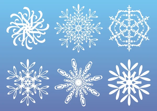 Copos de nieve — Vector de stock