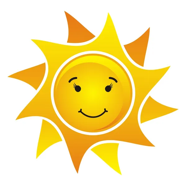 Χαμογελώντας ήλιο — Διανυσματικό Αρχείο
