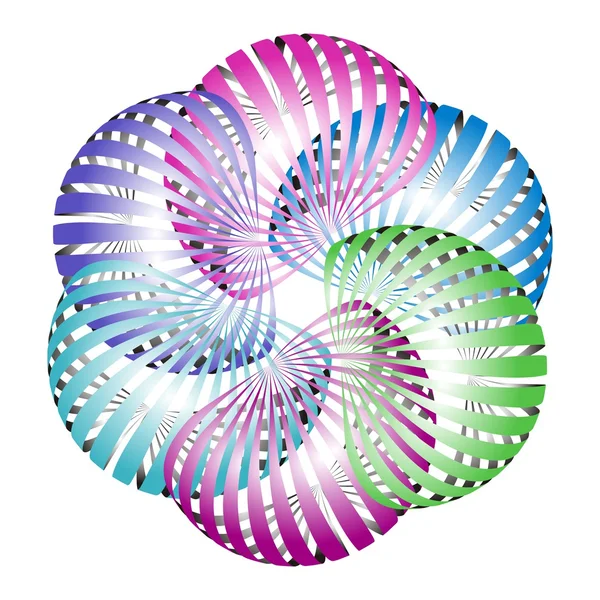 Icône fleur abstraite — Image vectorielle