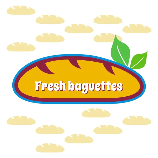 Símbolo de baguettes — Vector de stock