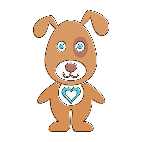 Perro de dibujos animados — Vector de stock