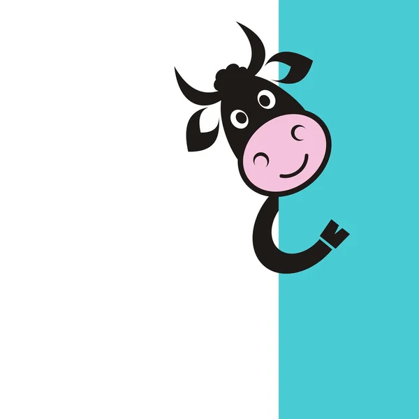 Bela vaca. — Vetor de Stock