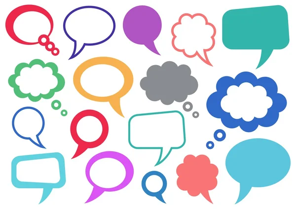 Speech bubbles — Stock Vector