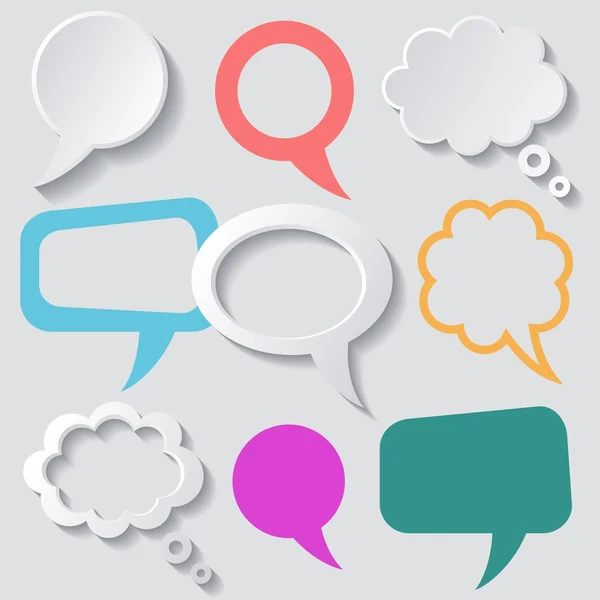 Speech bubbles — Stock Vector