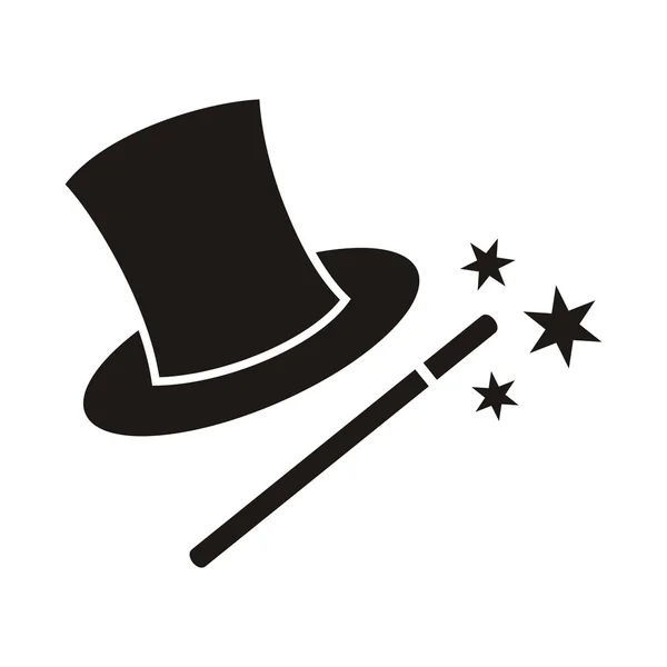 Magic wand and hat