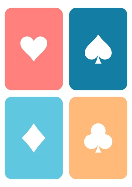 Jugar a las cartas — Vector de stock