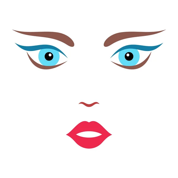 Woman face — Stock Vector