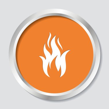 Fire warning symbol clipart