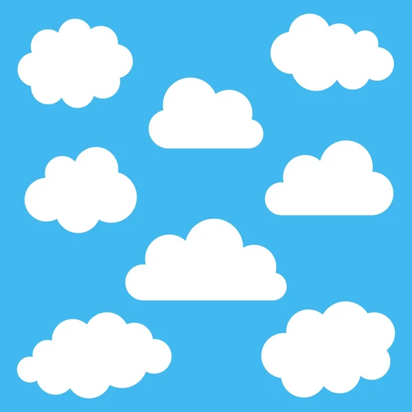 Fondo de nubes — Vector de stock