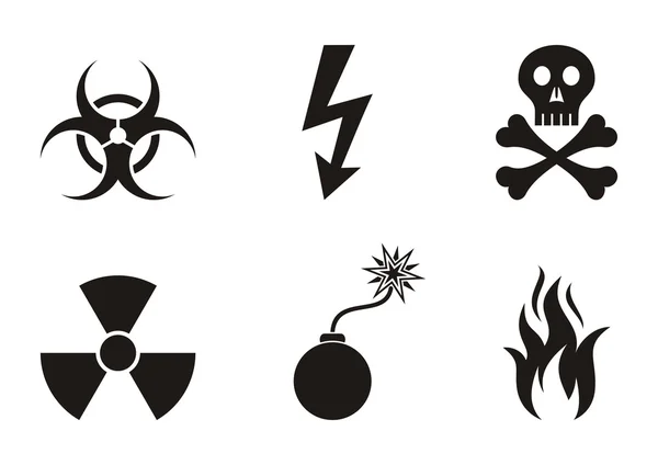 Warning symbols — Stock Vector