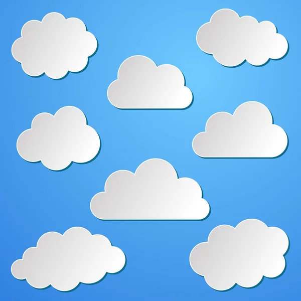 Clouds background — Stock Vector