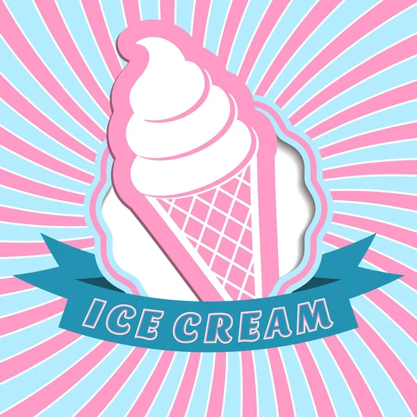 Ice cream background — Stock Vector