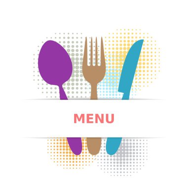 renkli restoran menü