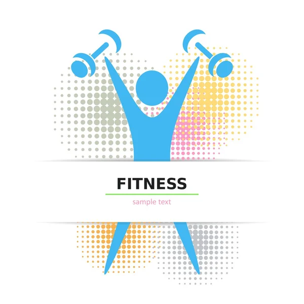 Exercising figure — Stock Vector