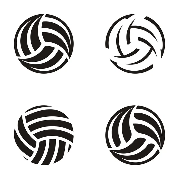 Balles de volley — Image vectorielle