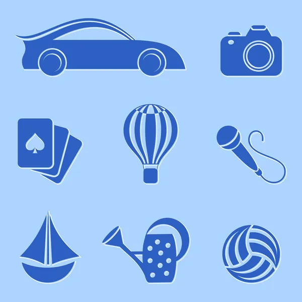 Hobby and leisure icons — Stock Vector