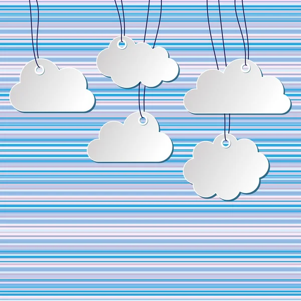 Clouds background — Stock Vector