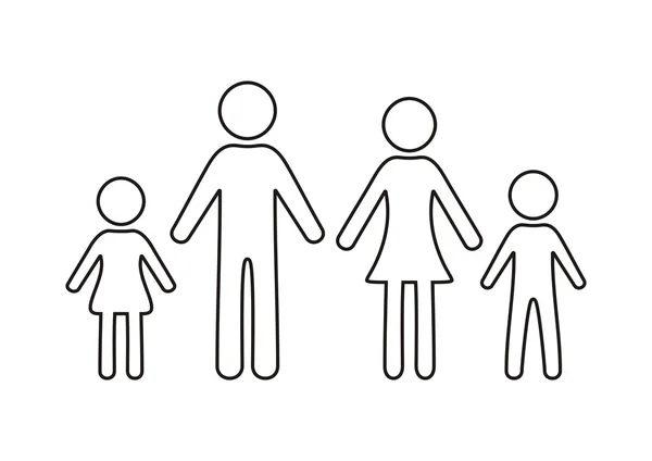 Familia — Vector de stock