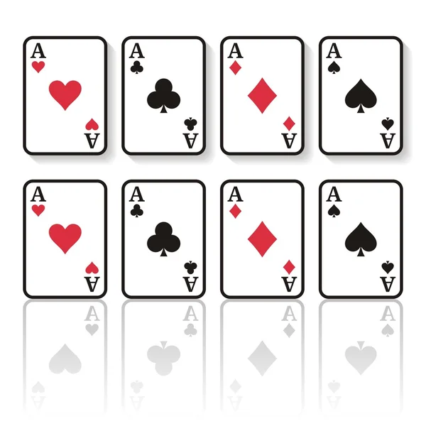 Karten spielen — Stockvektor