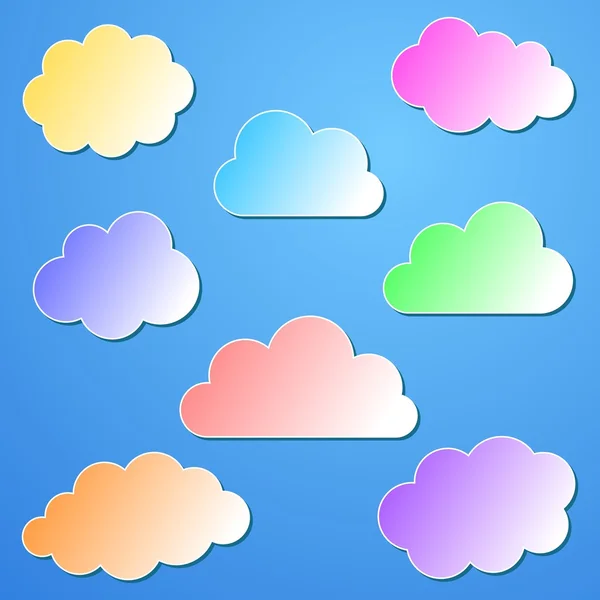 Fondo de nubes — Vector de stock