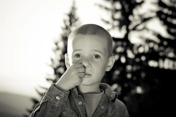 Scary boy — Stock Photo, Image