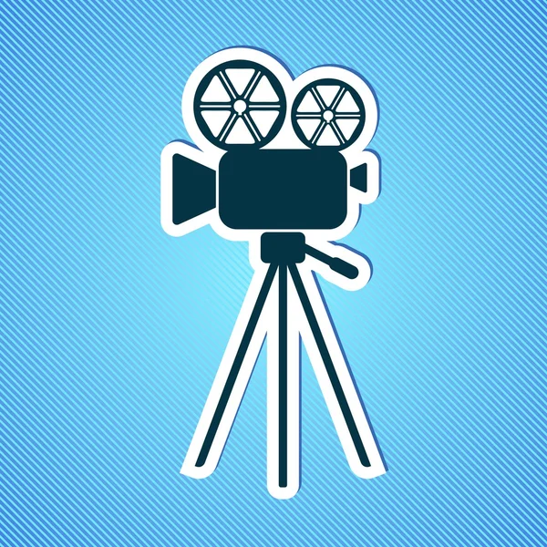 Icône de caméra de film — Image vectorielle