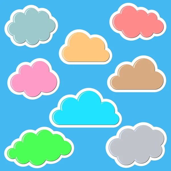Clouds background — Stock Vector